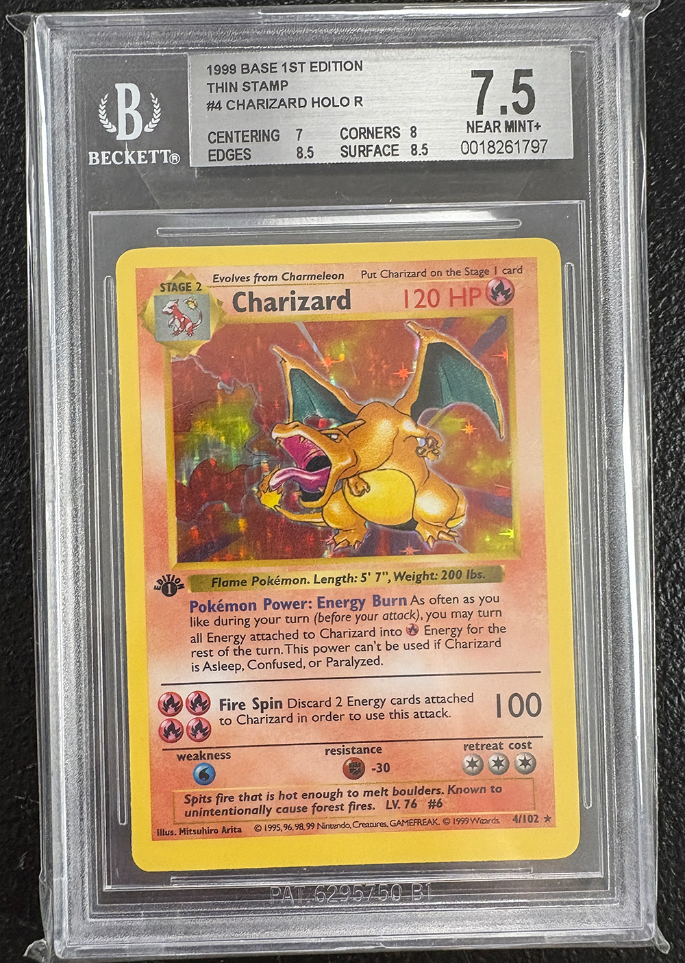 Shadowless Charizard 7
